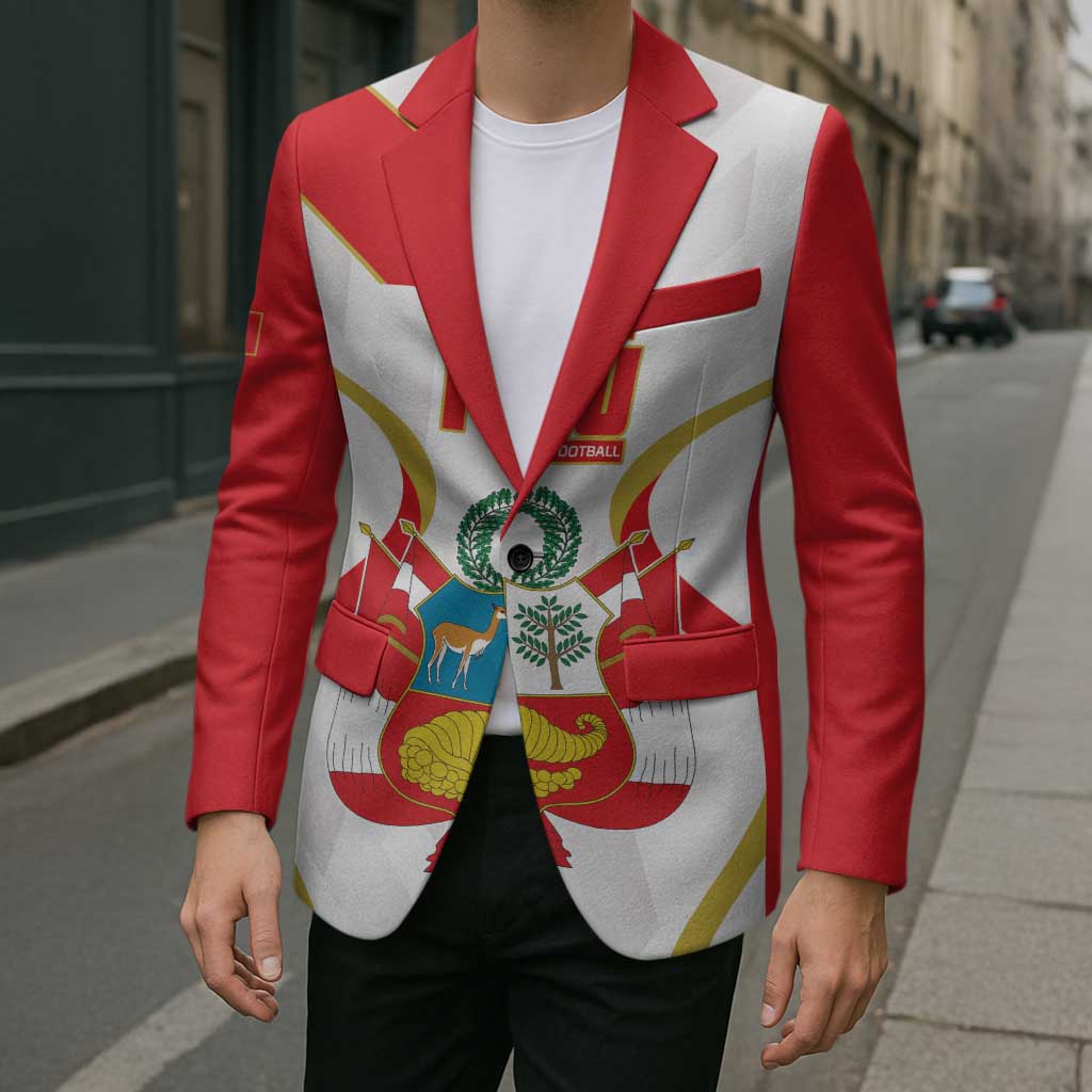 Custom Peru Football Blazer Vamos La Bicolor - Wonder Print Shop