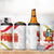 Custom Peru Football 4 in 1 Can Cooler Tumbler Vamos La Bicolor - Wonder Print Shop