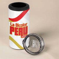 Custom Peru Football 4 in 1 Can Cooler Tumbler Vamos La Bicolor - Wonder Print Shop