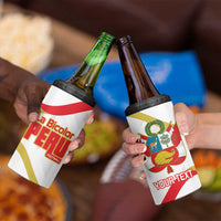 Custom Peru Football 4 in 1 Can Cooler Tumbler Vamos La Bicolor - Wonder Print Shop