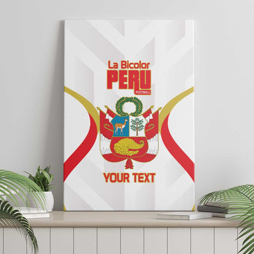 Custom Peru Football Canvas Wall Art Vamos La Bicolor - Wonder Print Shop