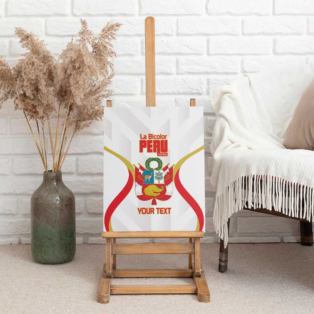Custom Peru Football Canvas Wall Art Vamos La Bicolor - Wonder Print Shop