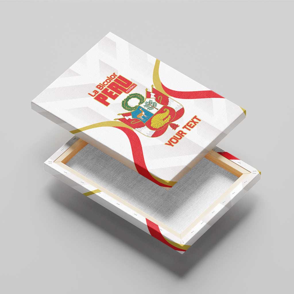 Custom Peru Football Canvas Wall Art Vamos La Bicolor - Wonder Print Shop