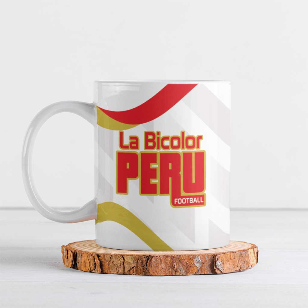 Custom Peru Football Ceramic Mug Vamos La Bicolor - Wonder Print Shop
