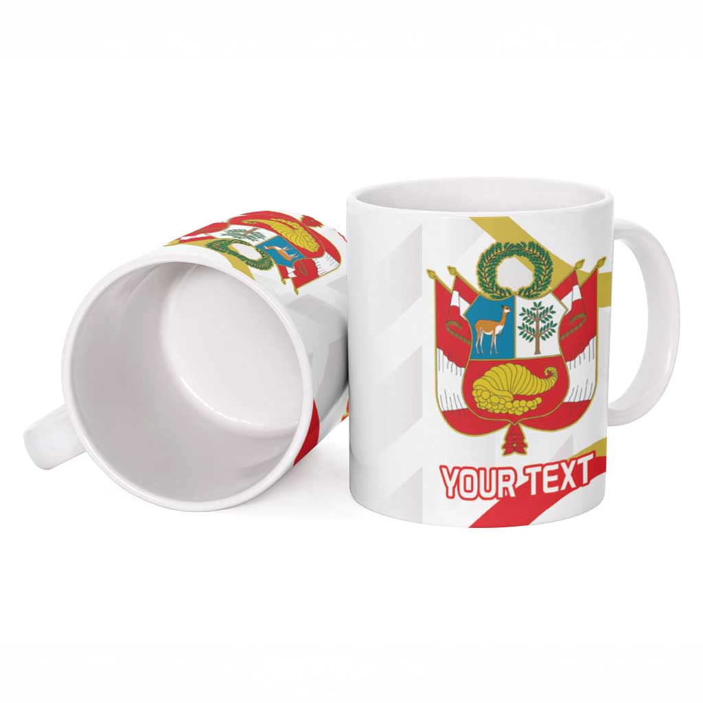 Custom Peru Football Ceramic Mug Vamos La Bicolor - Wonder Print Shop