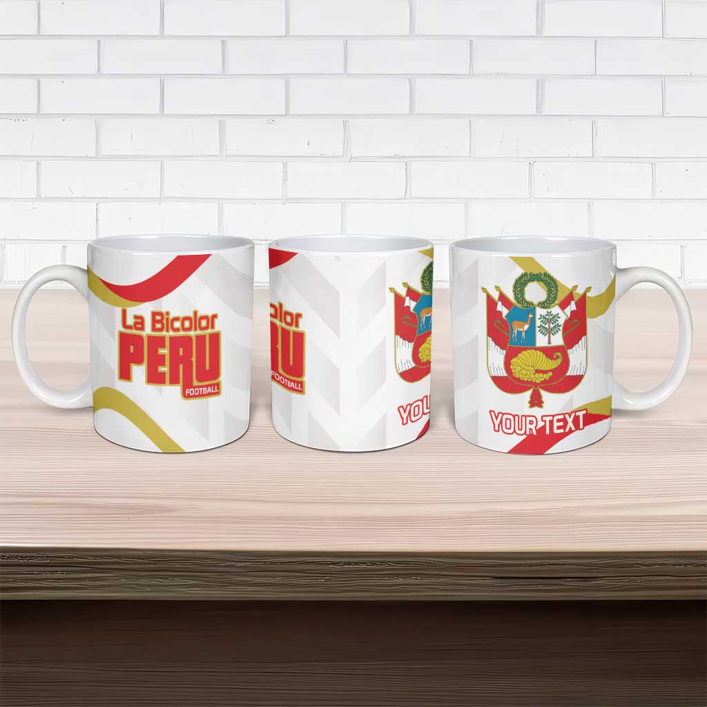 Custom Peru Football Ceramic Mug Vamos La Bicolor - Wonder Print Shop