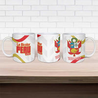 Custom Peru Football Ceramic Mug Vamos La Bicolor - Wonder Print Shop