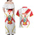 Custom Peru Football Couples Matching Off Shoulder Maxi Dress and Hawaiian Shirt Vamos La Bicolor - Wonder Print Shop