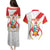 Custom Peru Football Couples Matching Puletasi and Hawaiian Shirt Vamos La Bicolor - Wonder Print Shop