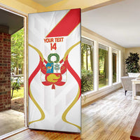 Custom Peru Football Door Cover Vamos La Bicolor - Wonder Print Shop