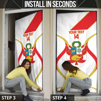 Custom Peru Football Door Cover Vamos La Bicolor - Wonder Print Shop