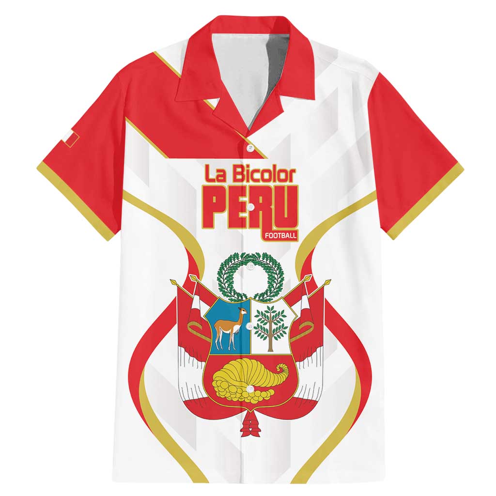 Custom Peru Football Family Matching Mermaid Dress and Hawaiian Shirt Vamos La Bicolor - Wonder Print Shop