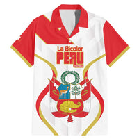 Custom Peru Football Family Matching Mermaid Dress and Hawaiian Shirt Vamos La Bicolor - Wonder Print Shop