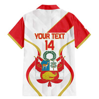 Custom Peru Football Family Matching Mermaid Dress and Hawaiian Shirt Vamos La Bicolor - Wonder Print Shop