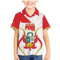 Custom Peru Football Family Matching Mermaid Dress and Hawaiian Shirt Vamos La Bicolor - Wonder Print Shop