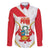 Custom Peru Football Family Matching Off Shoulder Short Dress and Hawaiian Shirt Vamos La Bicolor - Wonder Print Shop