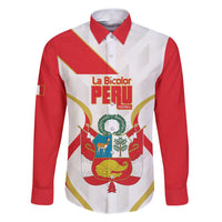 Custom Peru Football Family Matching Puletasi and Hawaiian Shirt Vamos La Bicolor - Wonder Print Shop