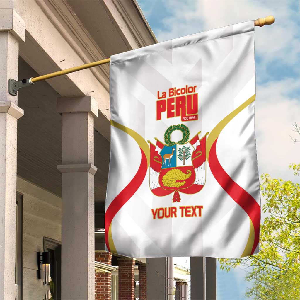 Custom Peru Football Garden Flag Vamos La Bicolor - Wonder Print Shop
