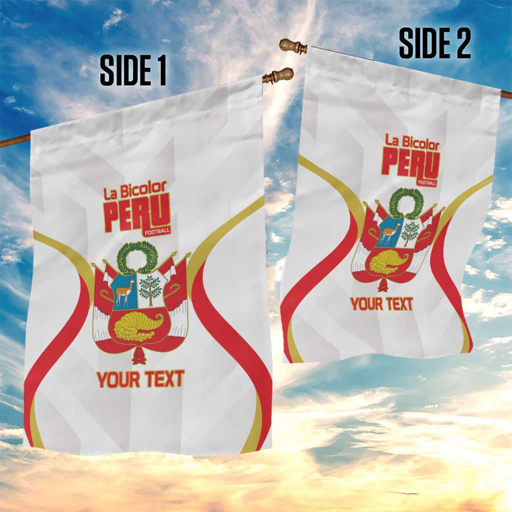 Custom Peru Football Garden Flag Vamos La Bicolor - Wonder Print Shop