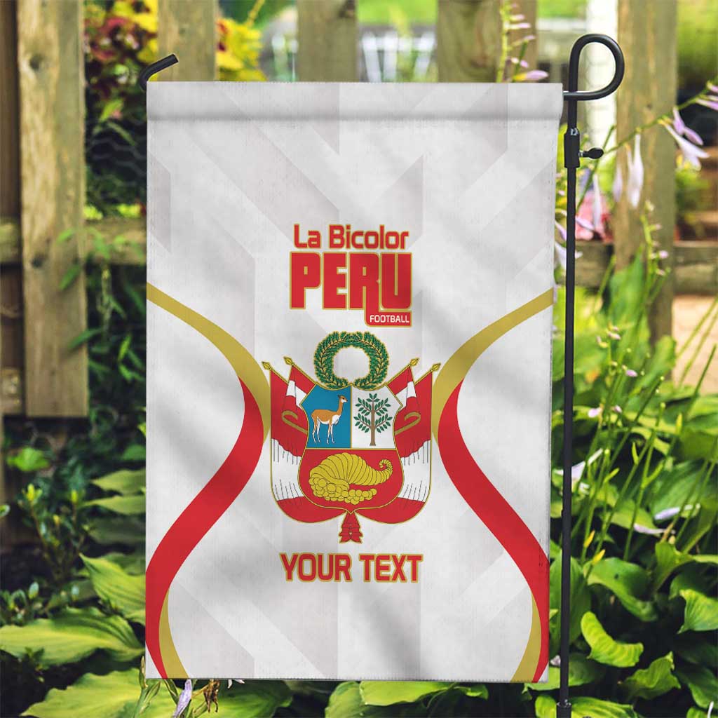 Custom Peru Football Garden Flag Vamos La Bicolor - Wonder Print Shop