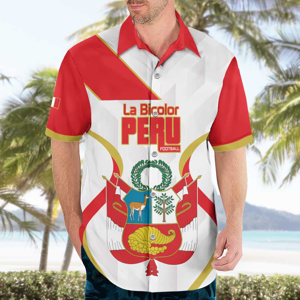 Custom Peru Football Hawaiian Shirt Vamos La Bicolor - Wonder Print Shop