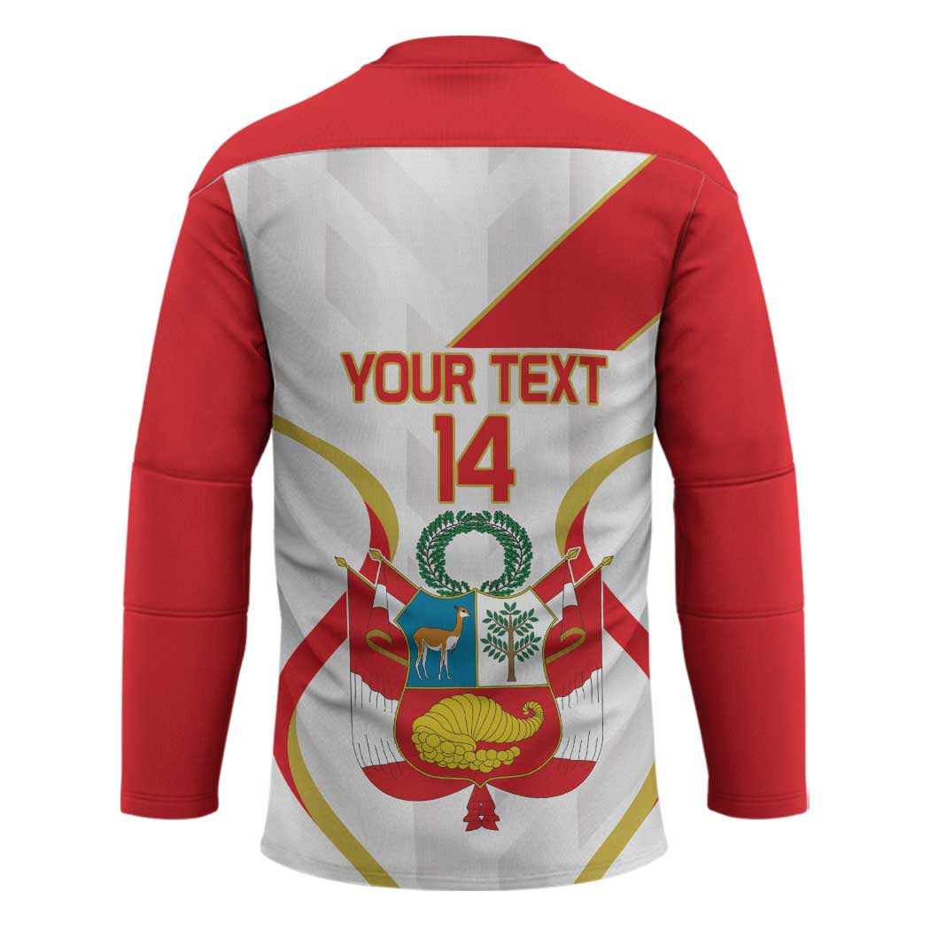Custom Peru Football Hockey Jersey Vamos La Bicolor - Wonder Print Shop