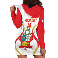 Custom Peru Football Hoodie Dress Vamos La Bicolor - Wonder Print Shop