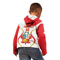 Custom Peru Football Kid Hoodie Vamos La Bicolor - Wonder Print Shop