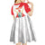 Custom Peru Football Kid Short Sleeve Dress Vamos La Bicolor - Wonder Print Shop