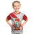 Custom Peru Football Kid T Shirt Vamos La Bicolor - Wonder Print Shop