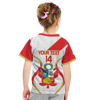 Custom Peru Football Kid T Shirt Vamos La Bicolor - Wonder Print Shop