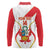 Custom Peru Football Long Sleeve Polo Shirt Vamos La Bicolor - Wonder Print Shop