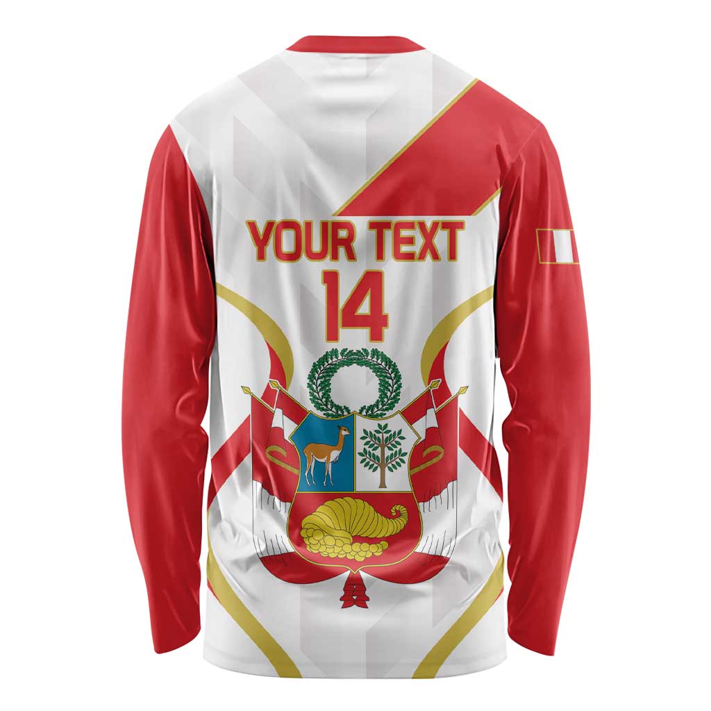 Custom Peru Football Long Sleeve Shirt Vamos La Bicolor - Wonder Print Shop