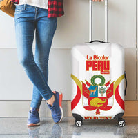 Custom Peru Football Luggage Cover Vamos La Bicolor - Wonder Print Shop