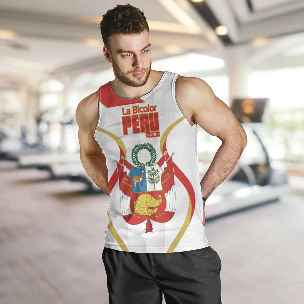 Custom Peru Football Men Tank Top Vamos La Bicolor - Wonder Print Shop
