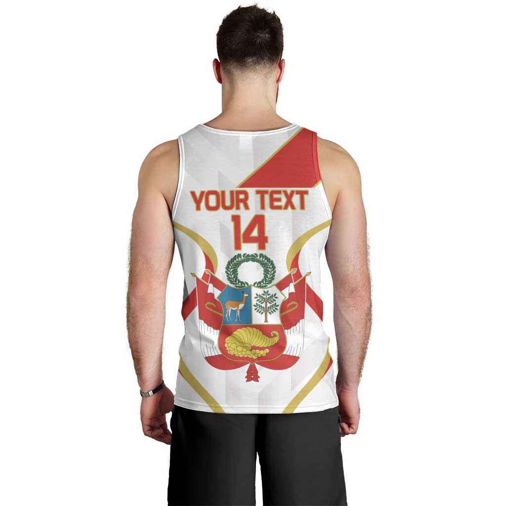 Custom Peru Football Men Tank Top Vamos La Bicolor - Wonder Print Shop