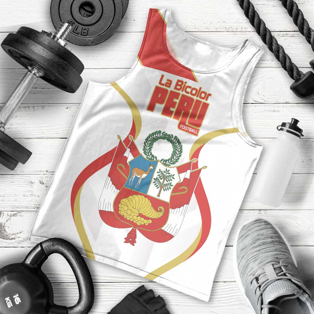 Custom Peru Football Men Tank Top Vamos La Bicolor - Wonder Print Shop