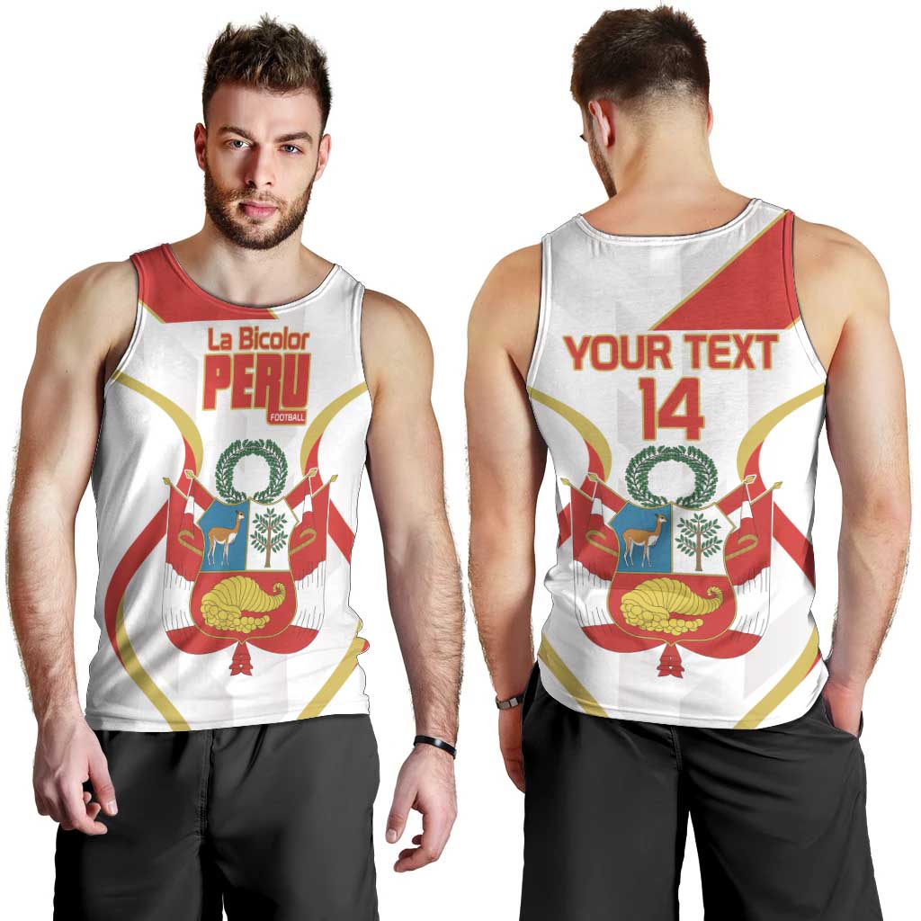 Custom Peru Football Men Tank Top Vamos La Bicolor - Wonder Print Shop