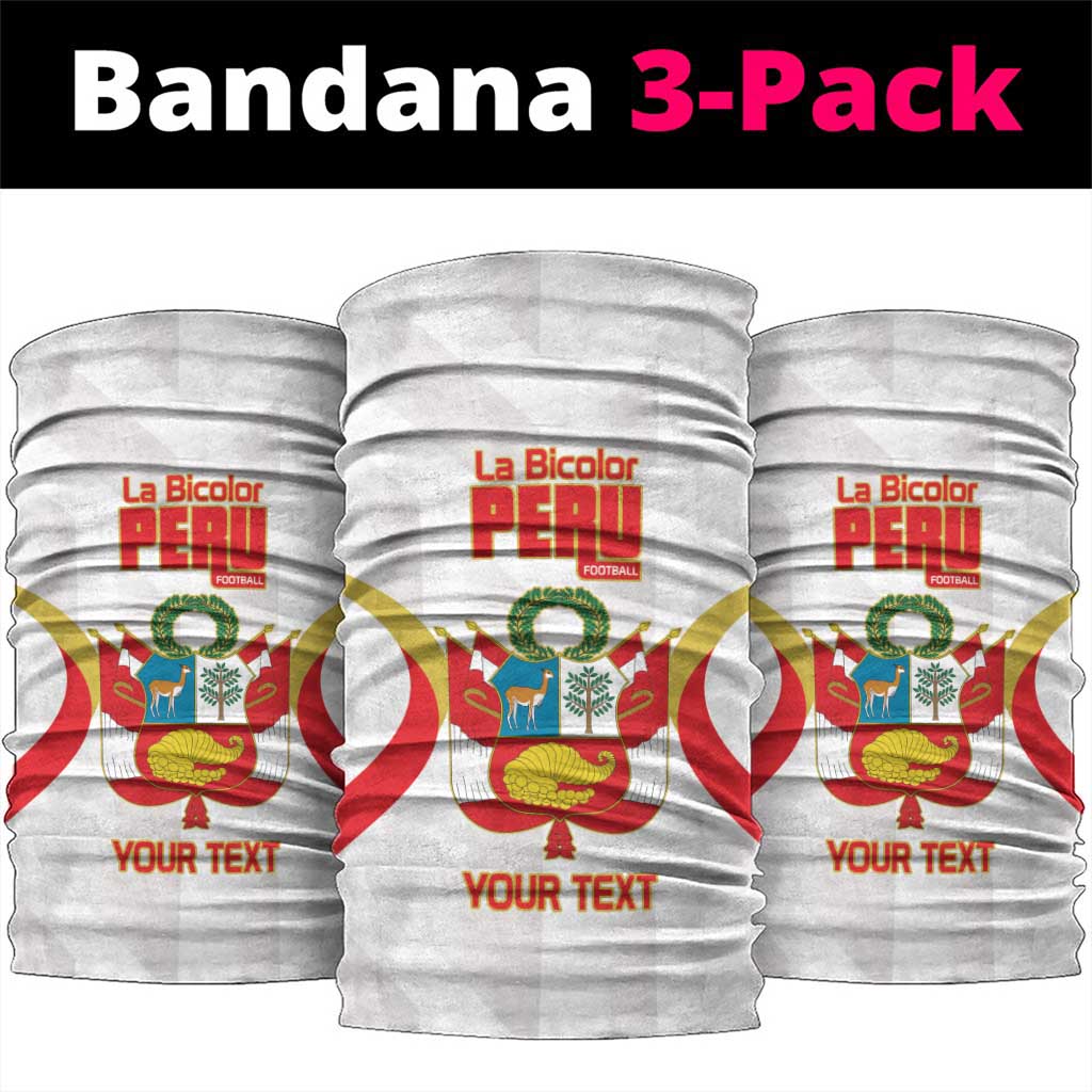 Custom Peru Football Neck Gaiter Vamos La Bicolor - Wonder Print Shop