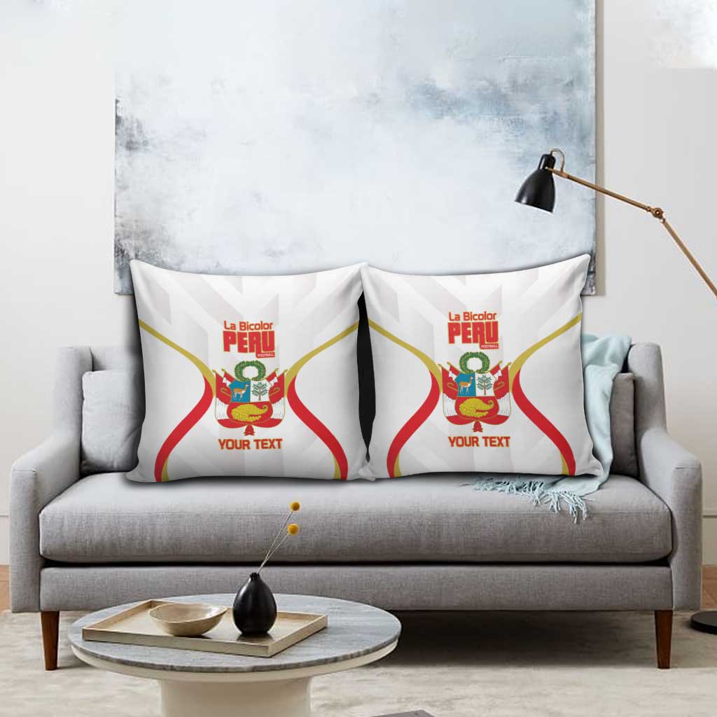Custom Peru Football Pillow Cover Vamos La Bicolor - Wonder Print Shop