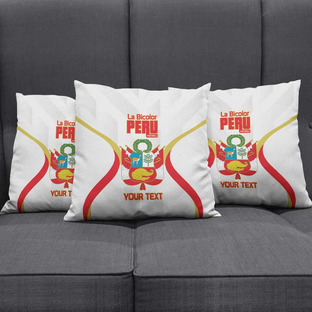 Custom Peru Football Pillow Cover Vamos La Bicolor - Wonder Print Shop