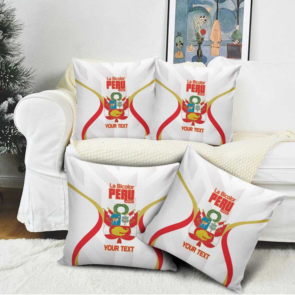 Custom Peru Football Pillow Cover Vamos La Bicolor - Wonder Print Shop