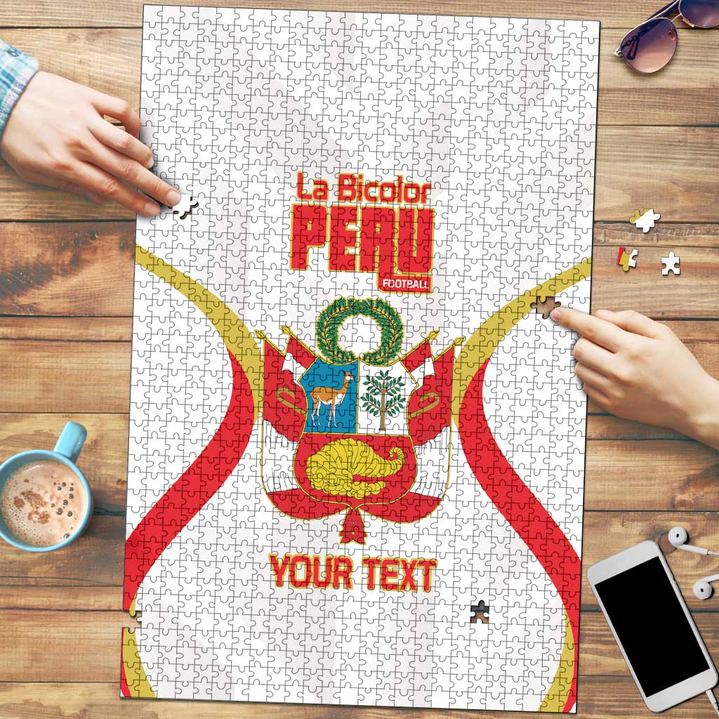 Custom Peru Football Puzzle Vamos La Bicolor - Wonder Print Shop