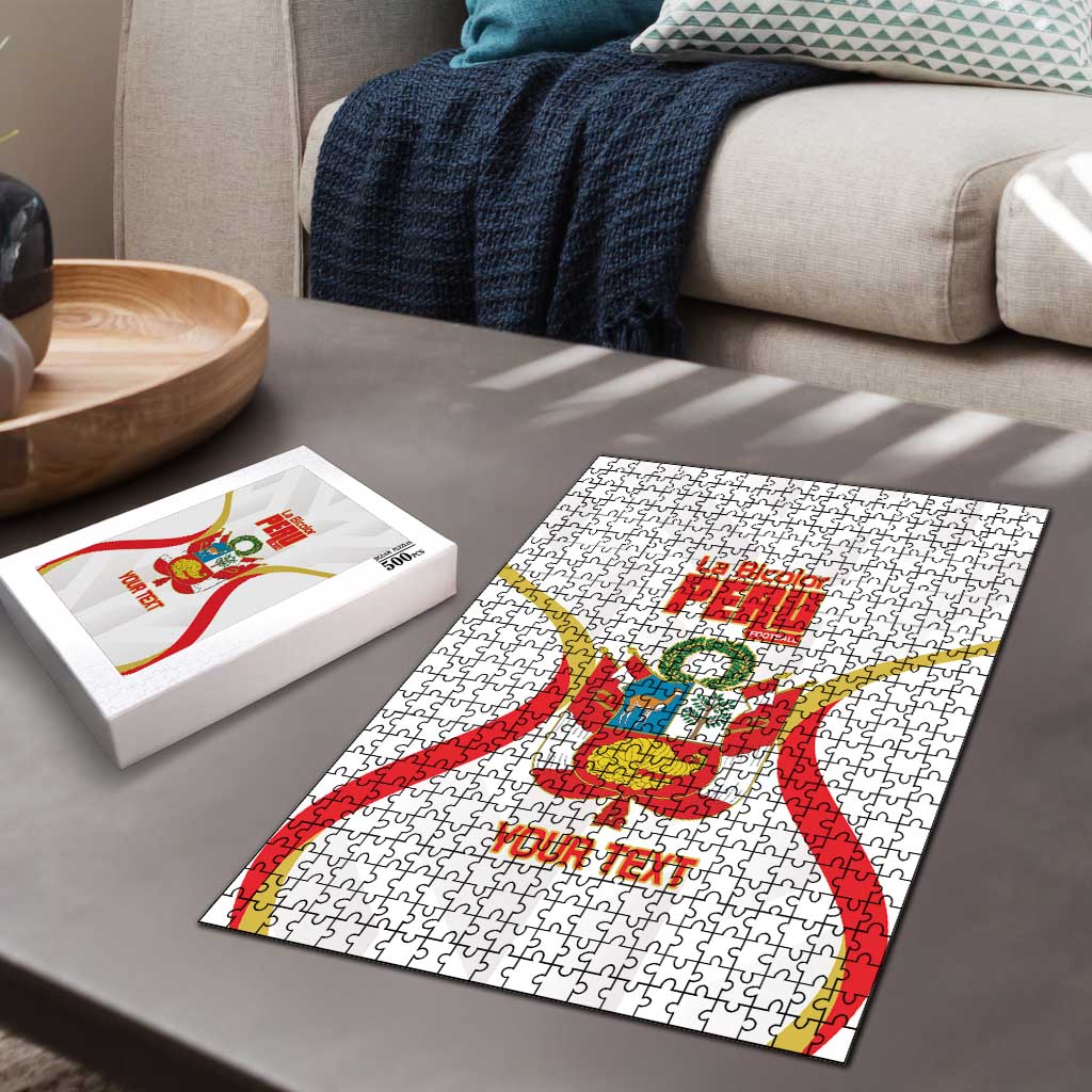 Custom Peru Football Puzzle Vamos La Bicolor - Wonder Print Shop