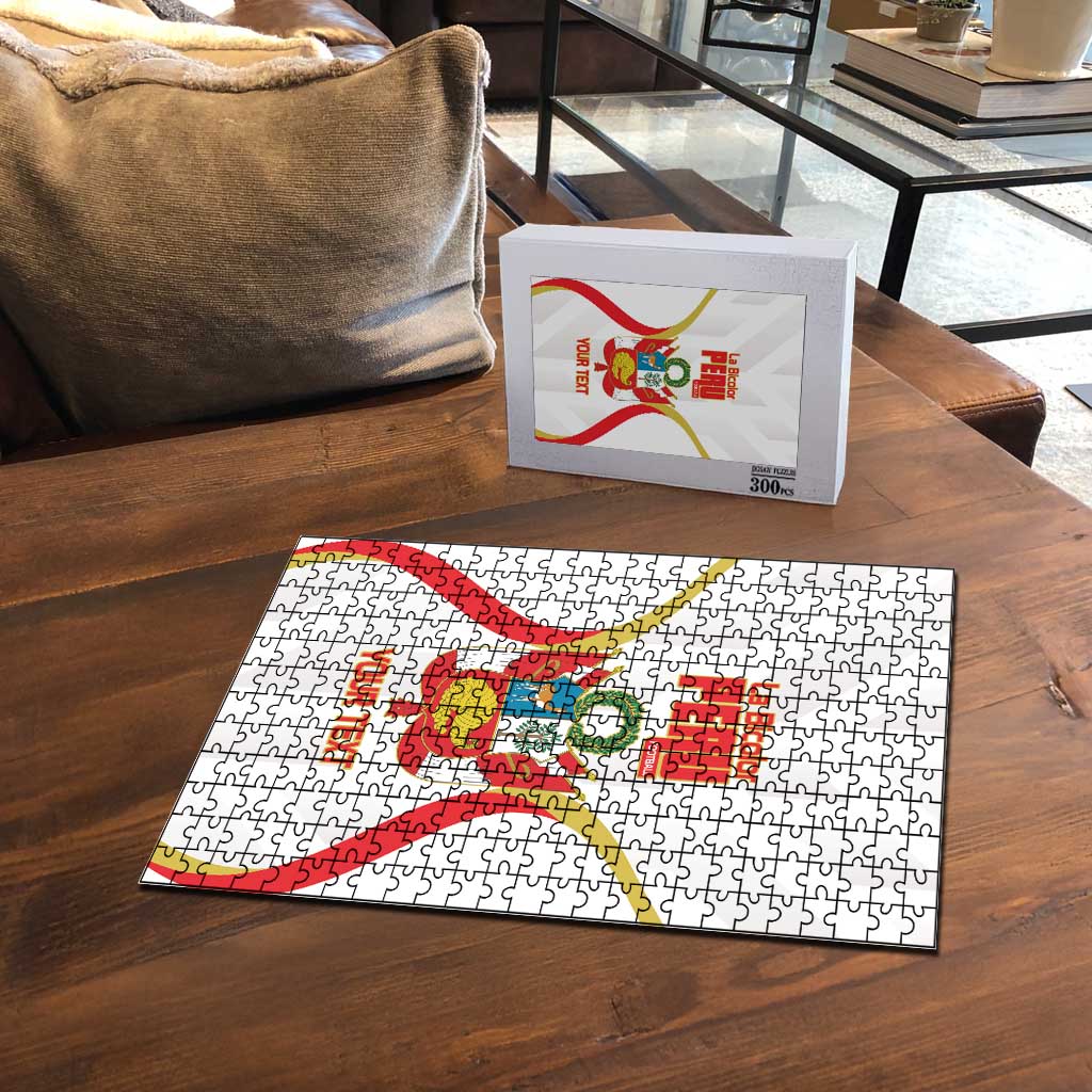 Custom Peru Football Puzzle Vamos La Bicolor - Wonder Print Shop