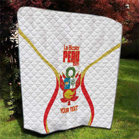 Custom Peru Football Quilt Vamos La Bicolor - Wonder Print Shop