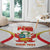Custom Peru Football Round Carpet Vamos La Bicolor - Wonder Print Shop