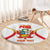Custom Peru Football Round Carpet Vamos La Bicolor - Wonder Print Shop