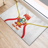 Custom Peru Football Rubber Doormat Vamos La Bicolor - Wonder Print Shop