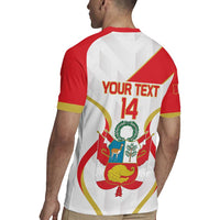 Custom Peru Football Rugby Jersey Vamos La Bicolor - Wonder Print Shop